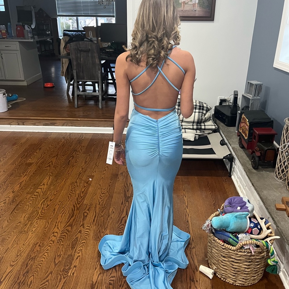 Elegant Blue Evening Gown